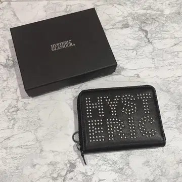 미사용 새상품 HYSTERIC GLAMOUR 스터드 접이식 지갑