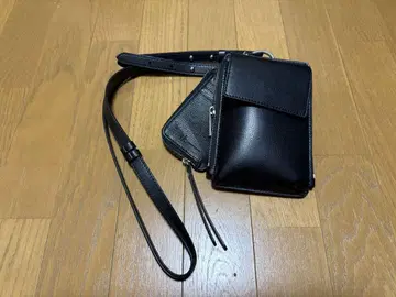 블랙 숄더백 스마트폰용