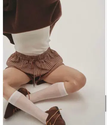 TODAYFUL 브라운 스트라이프 캐주얼 숏팬츠