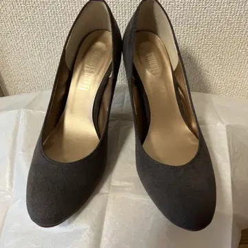 Haru Hanna 그레이 스웨이드 8cm 하이힐 23.5cm
