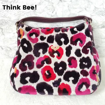 Think Bee! 2way 레오파드 무늬 백 핸드백 숄더