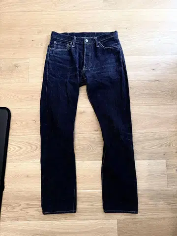 DENIME 다크 네이비 스트레이트 데님 33