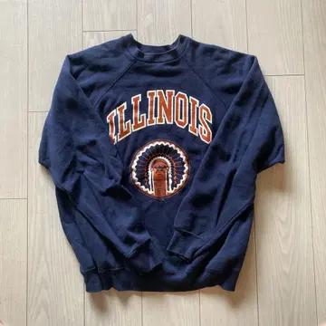 90s Tultex ILLINOIS 칼리지 맨투맨
