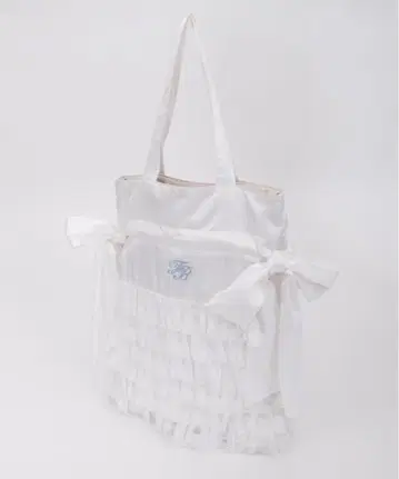 fickle bebe 새틴 어도러블 토트백