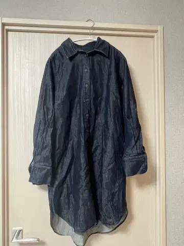 COS 데님 긴팔 셔츠 원피스