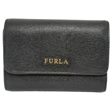 FURLA 삼단 접이식 지갑 블랙