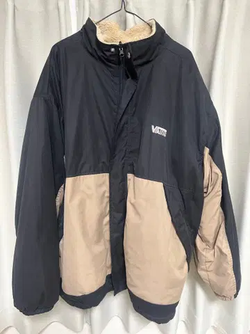 VANS 리버서블 아우터 자켓 블랙/베이지