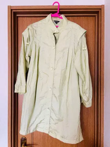 ladies fashion 나일론 코트 나일론 자켓 옅은 그린 M