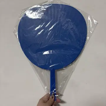 점보 부채 덕질 굿즈 부채 파랑 블루 2장 세트