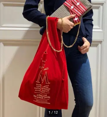 MUSE de Deuxieme Classe 벨로아 BAG [ 레드 ]