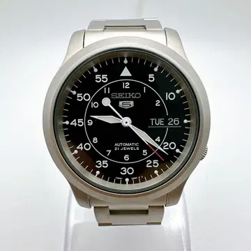 새상품급 작동품 SEIKO 세이코5 해외 SNK809K1 남성용 실버