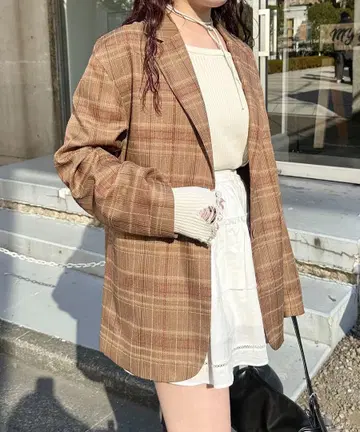 Kastane 자카드 체크 자켓