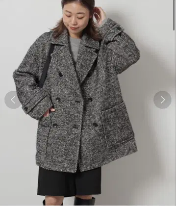 [ COMATEX ] 빅 헤링본 P 코트