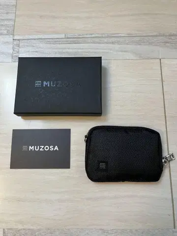 새상품 MUZOSA 메쉬 블랙 코인 케이스 에코백 포함