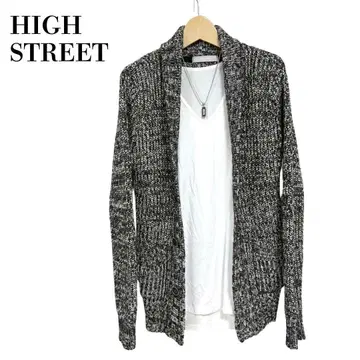 HIGH STREET 니트 가디건 니트 자켓 그레이 계열