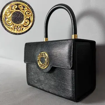 HANAE MORI 서클 로고 스퀘어 핸드백