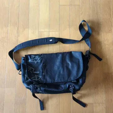 TIMBUK2 메신저 백 블랙 기하학 패턴