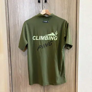 PING CLIMBING 티셔츠 올리브색