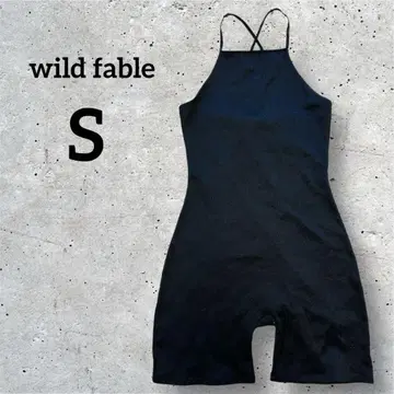레어 wild fable [ S ] 블랙 올인원 숏팬츠 블랙