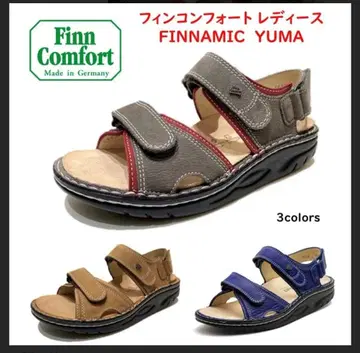 FinnComfort 샌들 35 그레이 레드