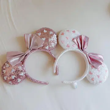 디즈니 하트 무늬 머리띠