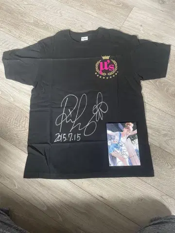 사인 포함 셔츠 러브 라이브 오토노키자카 이이다 리호