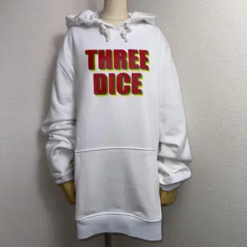 완판템 THREE DICE 다이스 후드 부착 후드티 블랙 마키 쿠라토