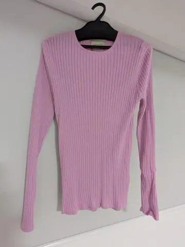 UNITED ARROWS 긴팔 리브 니트 얇은 소재 라일락