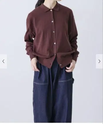 택 포함 새상품 카구레 코튼 폴로 니트 가디건 어반 리서치 도어스