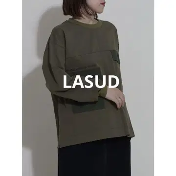LASUD (라슈드) 포켓 디자인 롱 슬리브 TEE