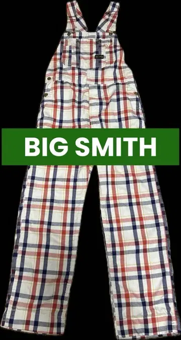 초레어! BIG SMITH CHECK OVERALL 체크 무늬 오버롤