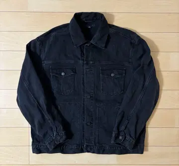 UNIQLO 블랙 데님 자켓 XXL 4포켓