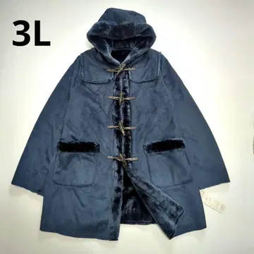 새상품 미사용 빅 사이즈 3L 에코 퍼 무스탕 더플 코트