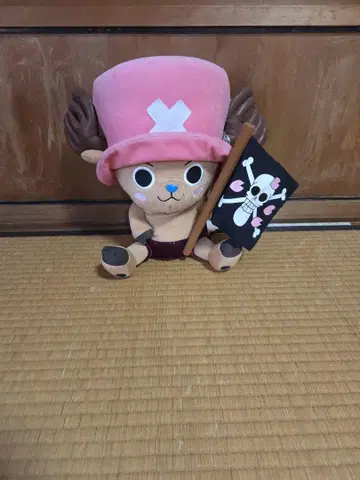 초파 봉제 인형 약 30cm 해적기 포함
