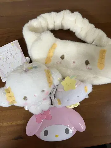 코기뮨 마이멜로디 헤어밴드 봉제 인형 빗 세트