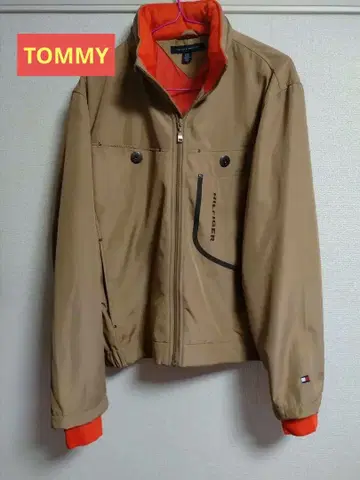 TOMMY HILFIGER 나일론 자켓 M 베이지/오렌지