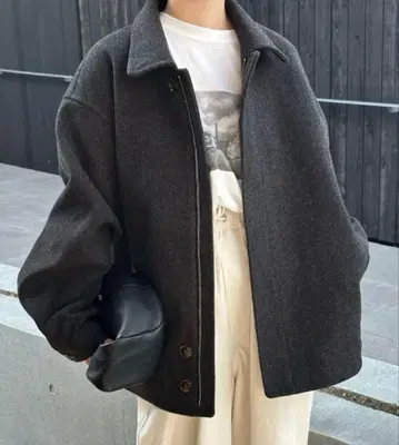 빅 실루엣 미들 코트