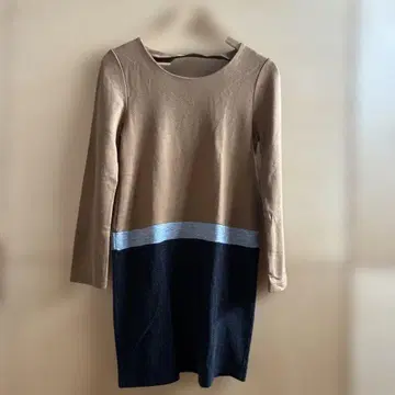 SHIPS 무릎 기장 원피스 긴팔 베이지 그레이 블랙
