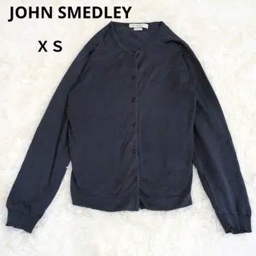 존스메들리 씨 아일랜드 코튼 가디건 V넥 네이비 XS