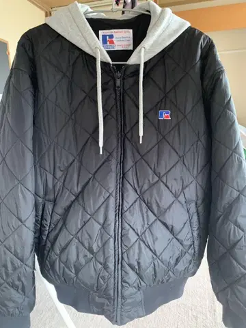 Russell athletic 나일론 자켓 후드 부착 리버서블