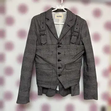 BEAMS BOY 체크 무늬 테일러드 자켓 베스트 포함