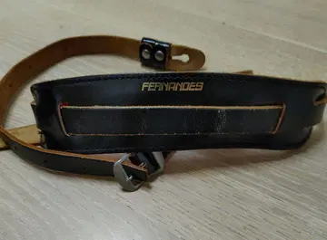 FERNANDES 기타 스트랩 블랙 레드 천 가방