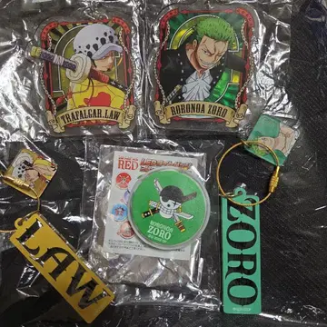 ONEPIECE RED 로우 조로 키링 LED 라이트
