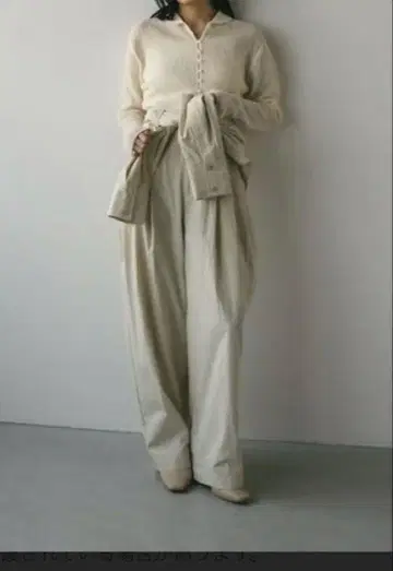 stylemixer 셔츠 벨트 팬츠 아이보리