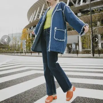 여성용 아우터 자켓 데님 자켓
