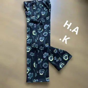 H.A.K 하쿠 꽃무늬 팬츠 신축성