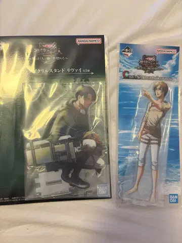 리바이 엘렌 아크릴 스탠드 세트 진격의 거인 제일복권 C상 D상