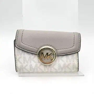 마이클코어스 6연 키케이스 가죽 그레이