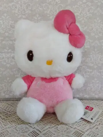 [미사용품] 뽀송뽀송 헬로키티 봉제 인형 S 산리오
