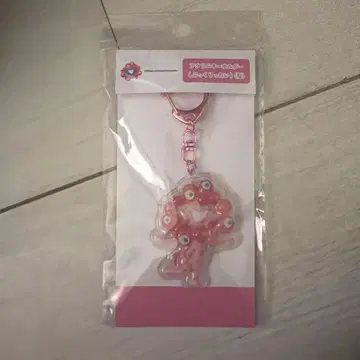 오사카 간사이 만박 미야쿠미야쿠 벚꽃 푹신 푹신 아크릴 키링 벚꽃 핑크